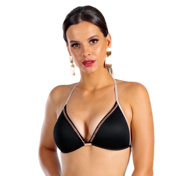 Dora L Cup Negro Czarna usztywniana góra od bikini wiązana na szyi dwuczęściowy strój kąpielowy LAVEL polska produkcja 2025 2 Dora L Cup Negro Czarna usztywniana góra od bikini wiązana na szyi dwuczęściowy strój kąpielowy LAVEL polska produkcja 2025 2