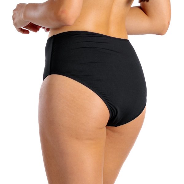 Figi v Y Negro Czarne majtki kąpielowe o klasycznym kroju czarny kostium kąpielowy dwuczęściowy strój kąpielowy LAVEL polska produkcja 2025 (2)