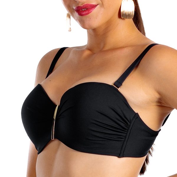 Brigitt Cup Negro Klasyczny biustonosz kąpielowy push up z odpinanymi ramiączkami czarny góra od bikini na duży biust LAVEL polska produkcja 2025 2 Brigitt Cup Negro Klasyczny biustonosz kąpielowy push up z odpinanymi ramiączkami czarny góra od bikini na duży biust LAVEL polska produkcja 2025 2