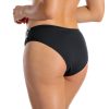 Figi v C B7 Majtki kąpielowe z ozdobym pasem i marszczeniem po bokach czarny LAVEL polska produkcja 2025 10