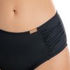 Figi v H Negro Czarne majtki kąpielowe z podwyższonym stanem i ozdobnymi bokami czarny modelujący wyszczyplający LAVEL polska produkcja 2025 10