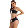 Figi v H Negro Czarne majtki kąpielowe z podwyższonym stanem i ozdobnymi bokami czarny modelujący wyszczyplający LAVEL polska produkcja 2025 5