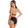 Figi v I Negro Modelujące majtki kąpielowe wyszczuplające brzuch z wysokim stanem i wiązaniem czarne xxl LAVEL polska produkcja 2025 6