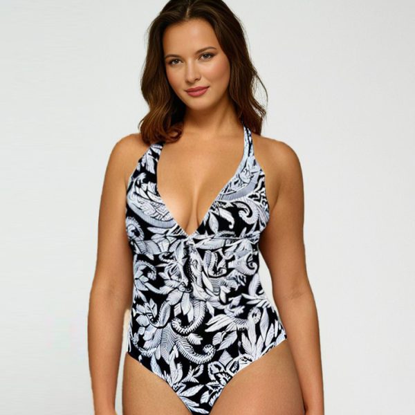 Frida 1 B7 Jednoczęściowy miękki kostium kąpielowy z push up wiązany na szyi modelujący brzuch czarny xxl LAVEL polska produkcja 2025 2 Frida 1 B7 Jednoczęściowy miękki kostium kąpielowy z push up wiązany na szyi modelujący brzuch czarny xxl LAVEL polska produkcja 2025 2