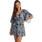 Luna B7 Krótka sukienka plażowa wykonana z szybkoschnącego materiału narzuta plażowa na strój polska produkcja 2025 1