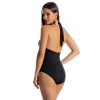 Suzy Flow Negro Jednoczęściowy strój kąpielowy wiązany na szyi modelujący brzuch czarny xxl LAVEL polska produkcja 2025 15