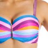 Brigitt Cup PS34 Biustonosz kąpielowey push up z błyszczącą nitką i odpinanymi ramiączkami kolorowy niebieski LAVEL polska produkcja 2025 11