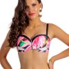 Brigitt Z Cup C15 Biustonosz kąpielowy push up w kwiatowym designie różowy kostium kąpielowy dwuczęściowy strój kąpielowy LAVEL polska produkcja 2025 5