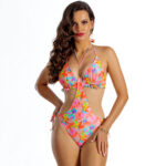 Figi Monokini C11 Oryginalne monokini dół od stroju kąpielowego w jeansowym designie pomarańczowy neonowy koralowy kostium kąpielowy dwuczęściowy strój kąpielowy LAVEL polska produkcja 2025 1