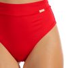 Figi v M Sandia Wyszczuplające majtki kąpielowe z wysokim stanem i modelującym marszczonym szwem z tyłu czerwony LAVEL polska produkcja 2025 10