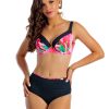 Loren 1 C15 Modelujące brzuch majtki kąpielowe z wysokim stanem i czarny różowy kostium kąpielowy dwuczęściowy LAVEL polska produkcja 2025 7