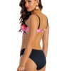 Majtki kapielowe vc c15 czarne bikini w roslinny wzor rozowe w kwiaty figi kapielowe kapielowki damskie lavel 2025 6