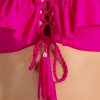 Samanta Cup Sirop Biustonosz kąpielowy push up z falbanką i odpinanymi ramiączkami góra od bikini hiszpanka różowy kostium kąpielowy dwuczęściowy strój kąpielowy LAVEL 13