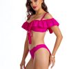 Samanta Cup Sirop Biustonosz kąpielowy push up z falbanką i odpinanymi ramiączkami góra od bikini hiszpanka różowy kostium kąpielowy dwuczęściowy strój kąpielowy LAVEL 5