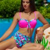 różowe bikini dla małego biustu z pushup z wysokim staem modelujace brzuch kolorowe neonowy róż polskie kostiumy kąpielowe LAVEL 2025 (8)